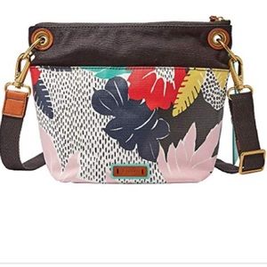 NWT Fossil Keely floral crossbody